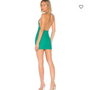 REVOLVE Evie T Strap Mini Dress in Green